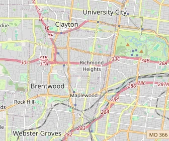 Area schools map